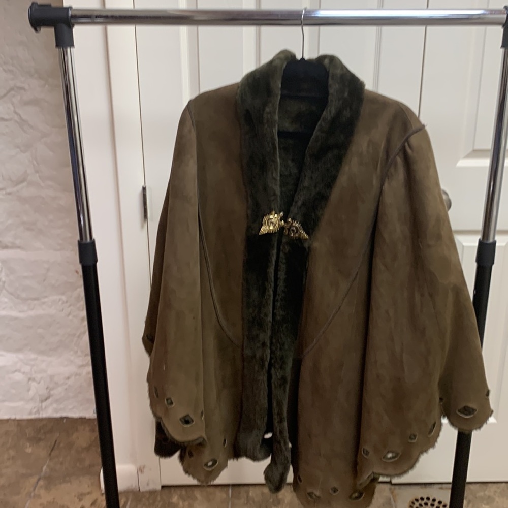Shearling Cape - image 2